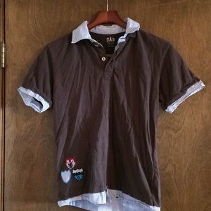 Brown Gap Boy's Polo xxl 14-16